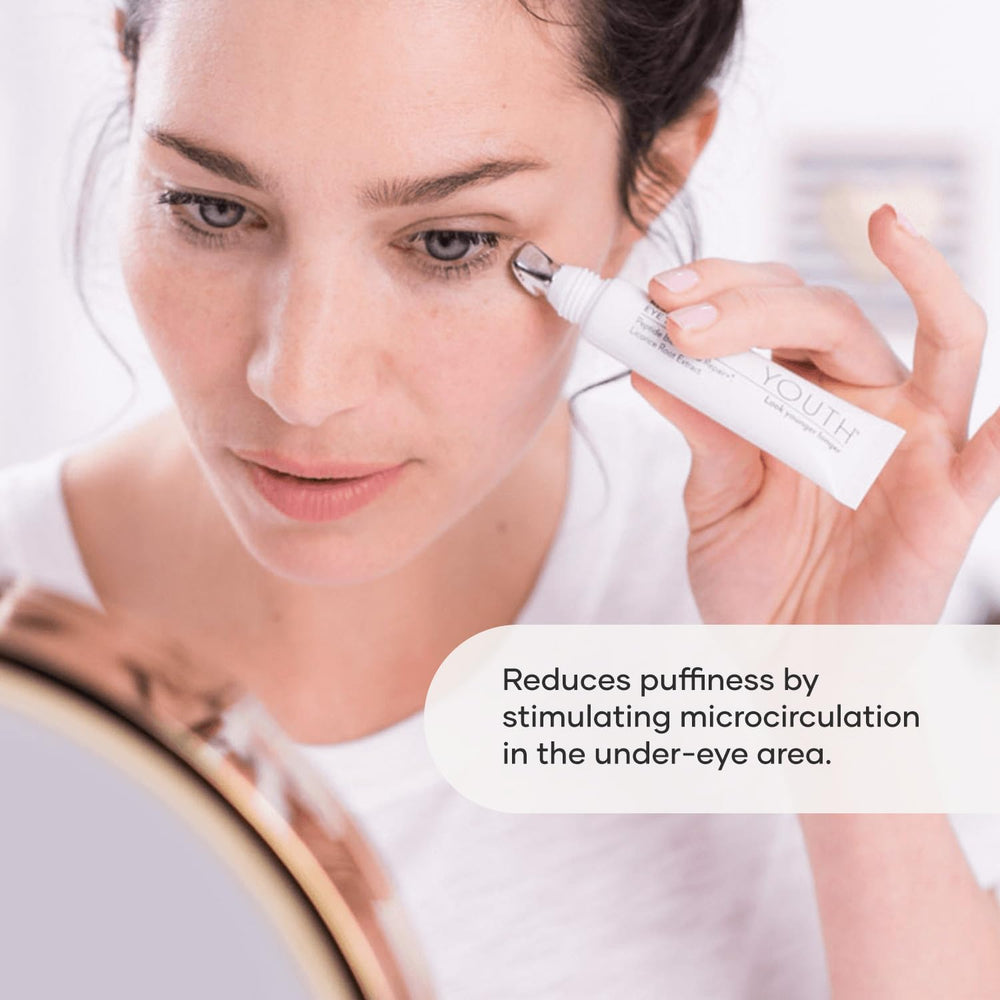 Shaklee YOUTH Restoring Eye Cream with muscadine grape defense supports eye-area protection.