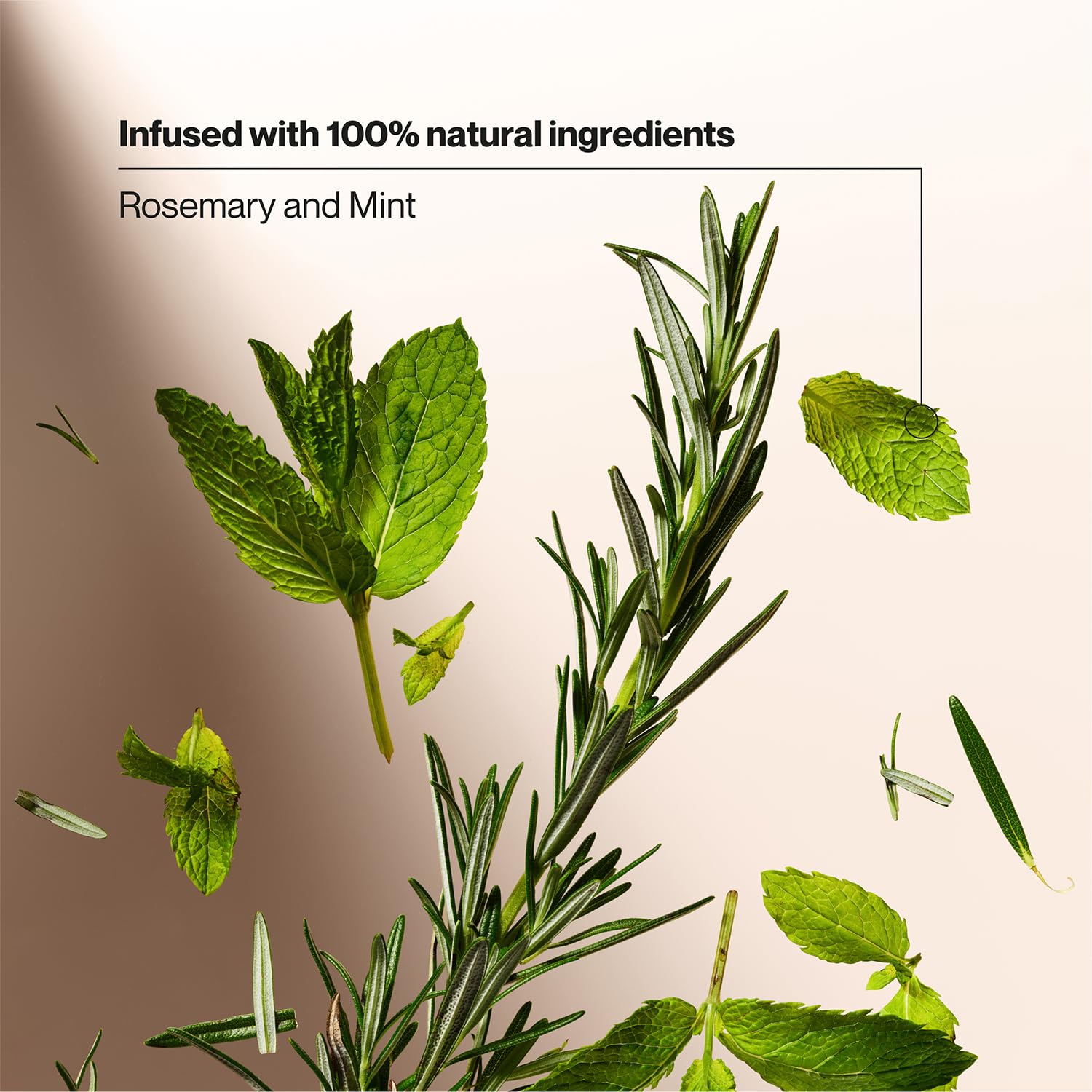Lathered hair after washing with the rosemary & mint duo.
