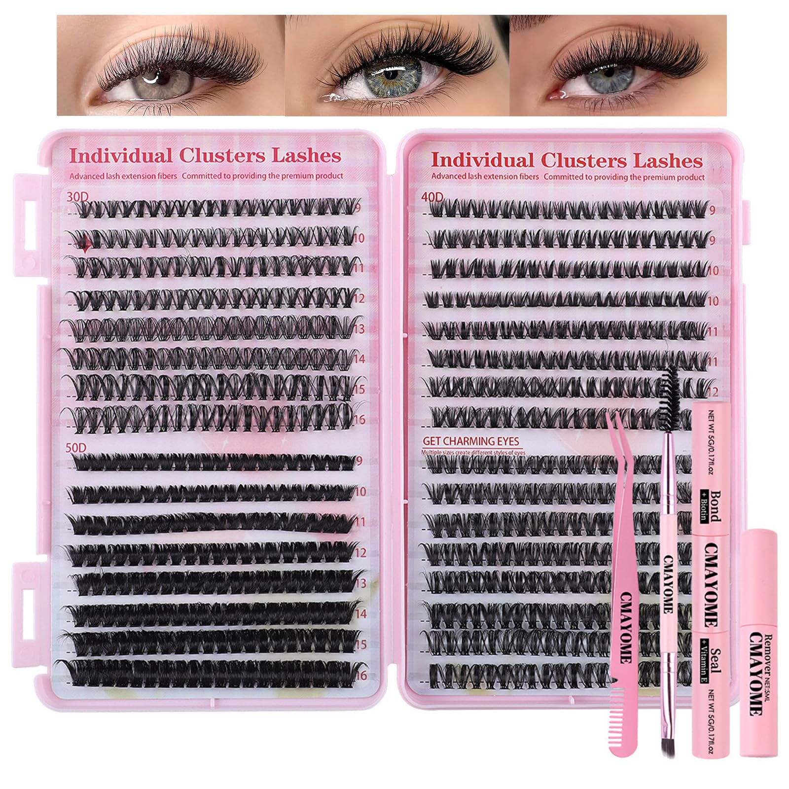 ShangPuYun 640-piece lash kit setup for at-home dramatic volume and control.