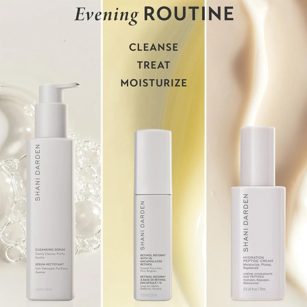 Rinse moment with SHANI DARDEN cleanser revealing refreshed skin