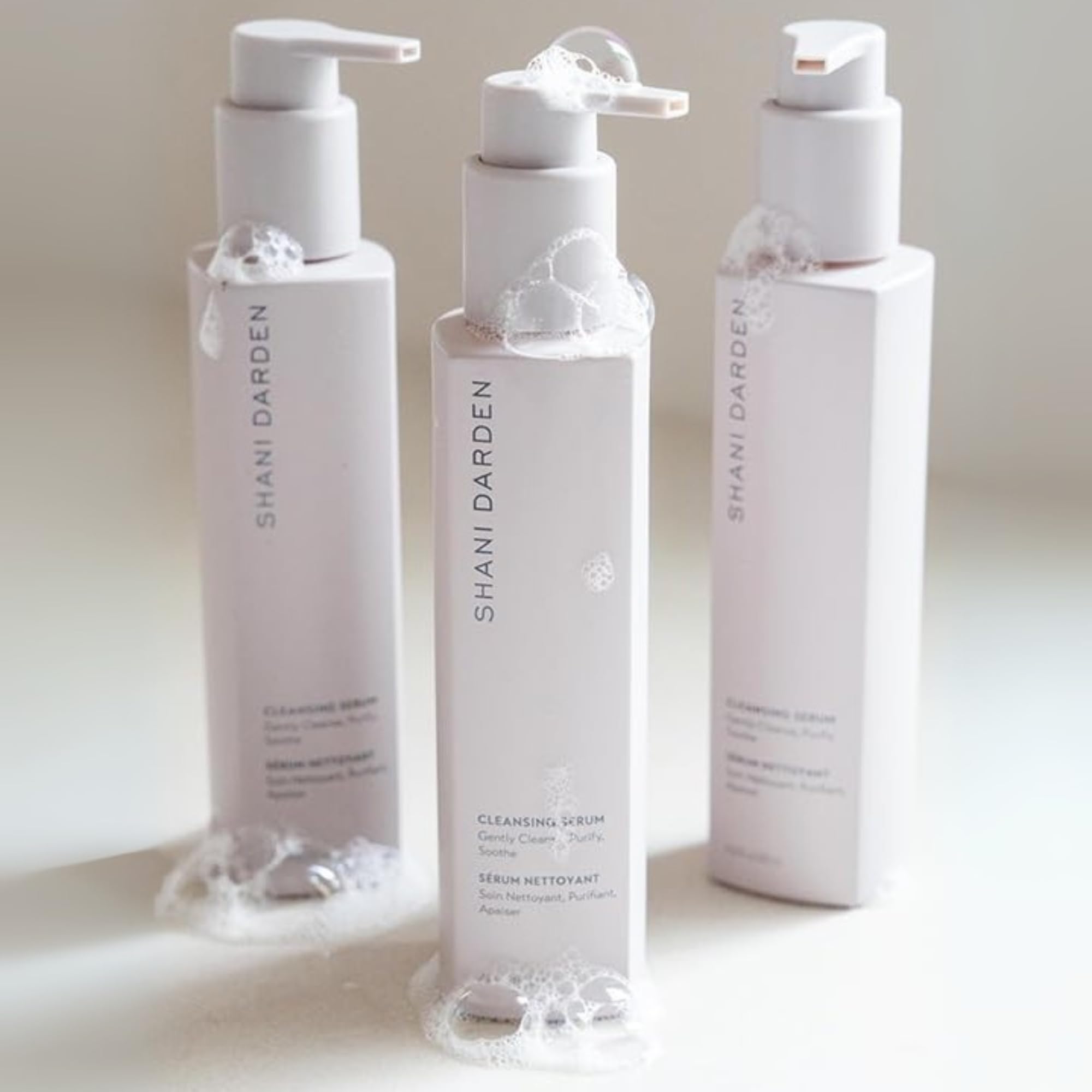 Texture close-up of SHANI DARDEN gel cleanser with hydrating feel