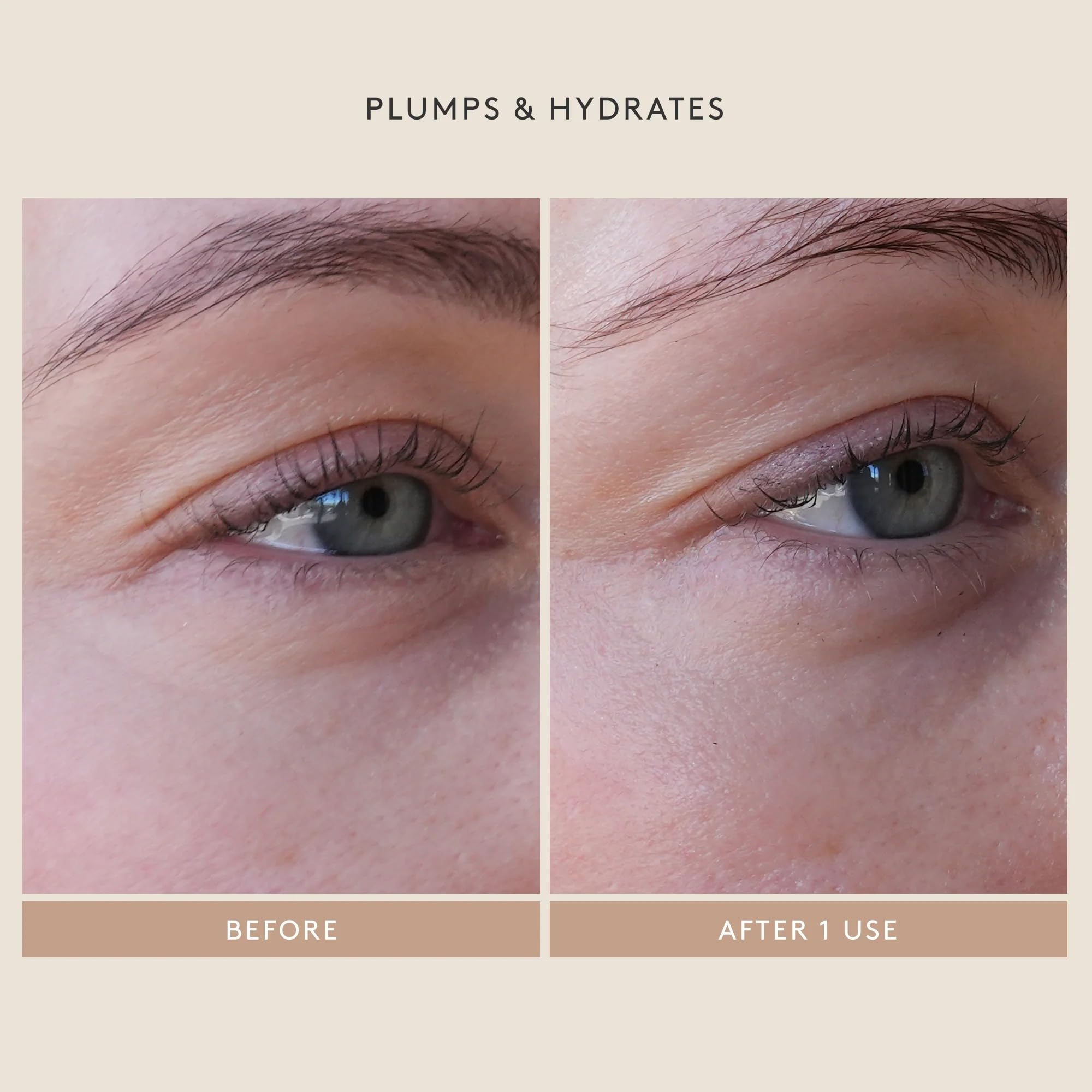 Hand-application of SHANI DARDEN Hydration Peptide Cream demonstrates smooth absorption.