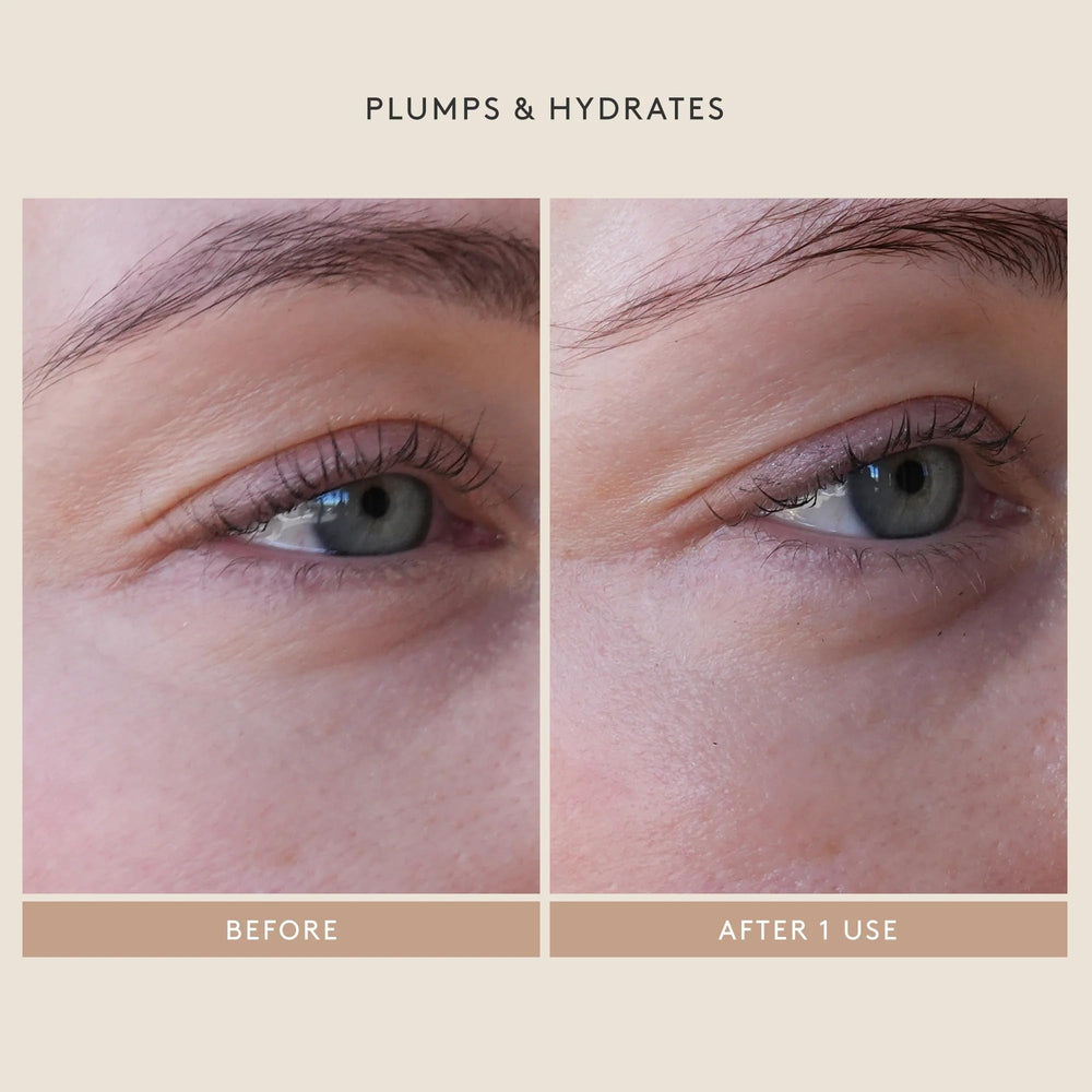 Hand-application of SHANI DARDEN Hydration Peptide Cream demonstrates smooth absorption.