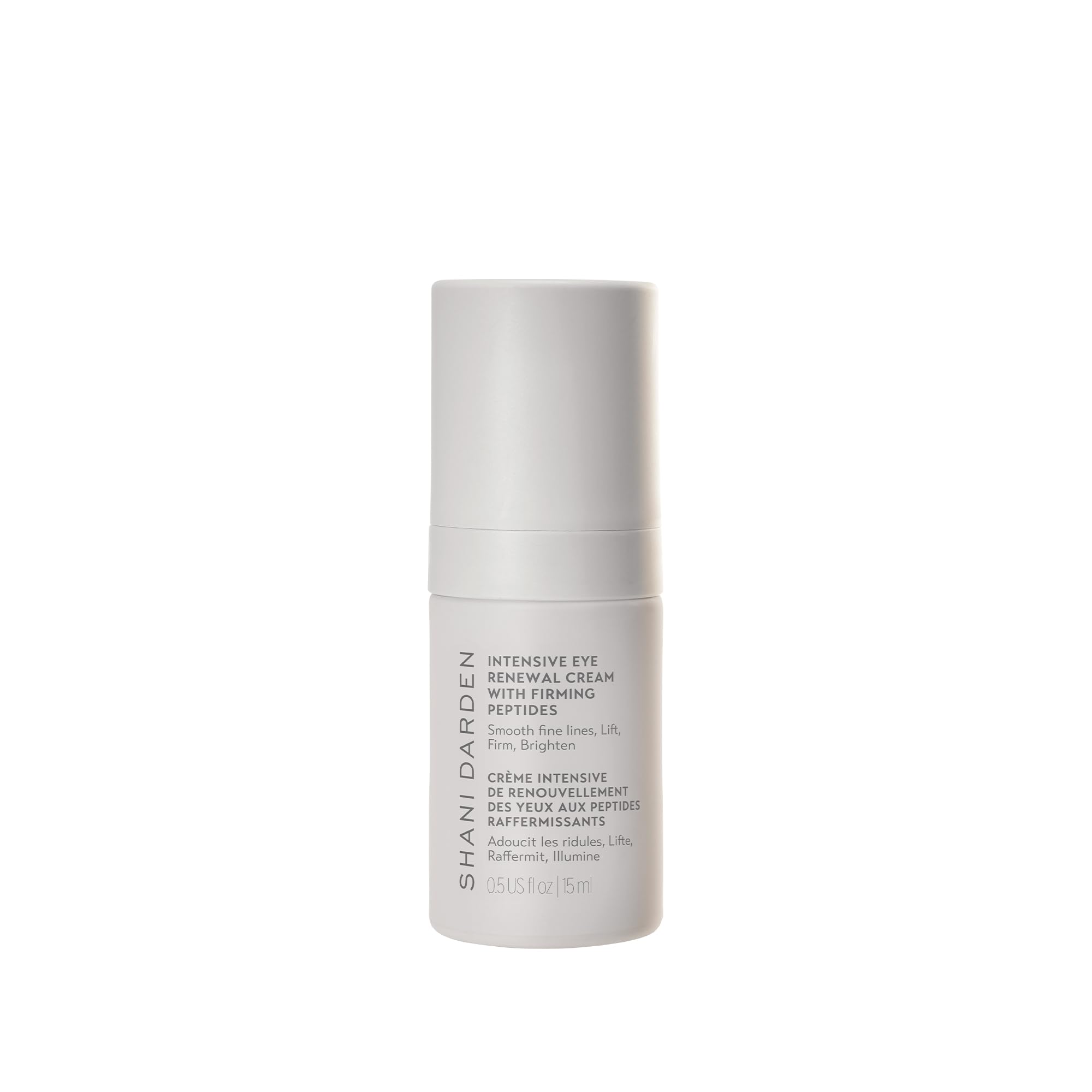 SHANI DARDEN Intensive Eye Renewal Cream tube close-up showing luxurious texture for gentle under-eye care.