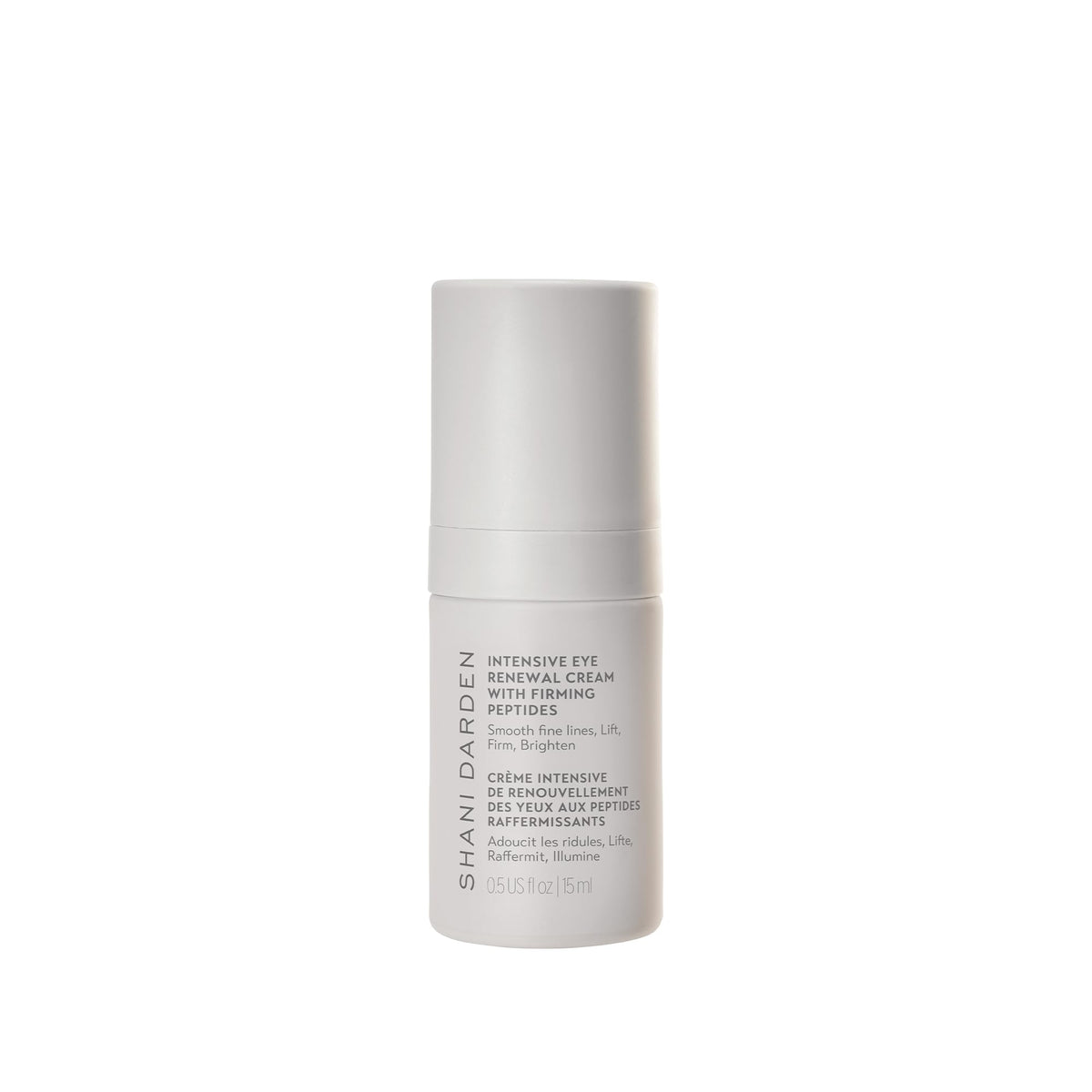 SHANI DARDEN Intensive Eye Renewal Cream tube close-up showing luxurious texture for gentle under-eye care.