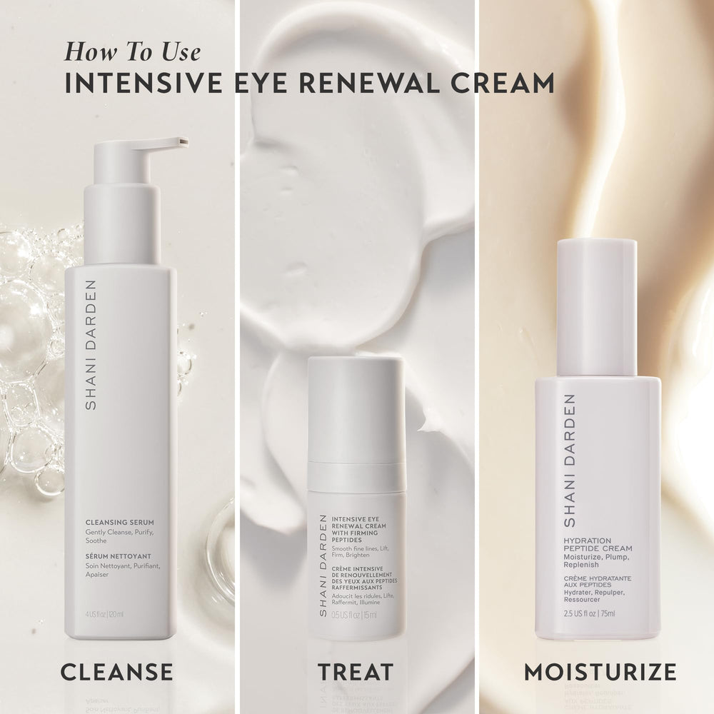 SHANI DARDEN Intensive Eye Renewal Cream vegan cruelty-free badge visible.