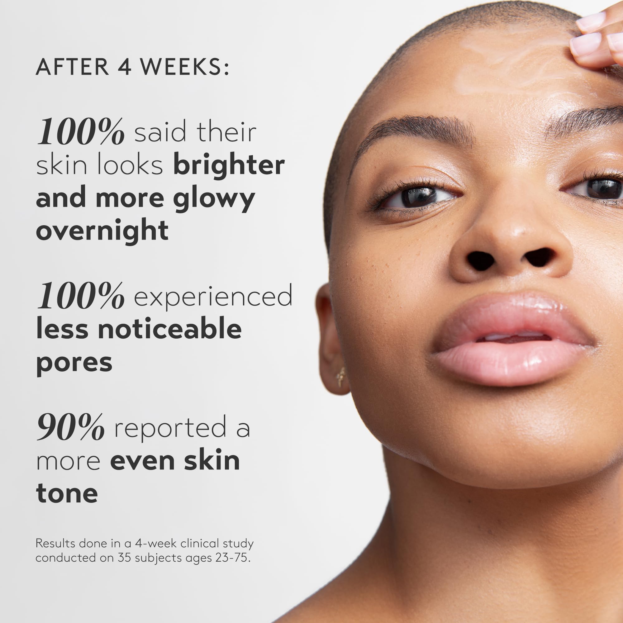 SHANI DARDEN Lactic Acid Serum glow appearance shows radiant, refined texture after use