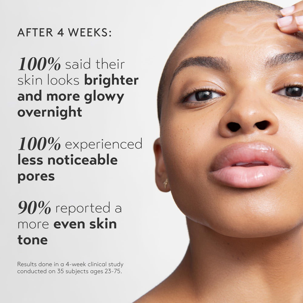 SHANI DARDEN Lactic Acid Serum glow appearance shows radiant, refined texture after use