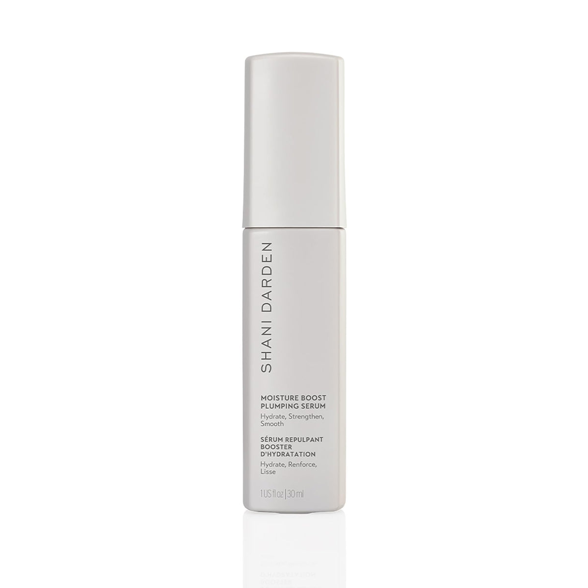 SHANI DARDEN Moisture Boost Serum bottle delivering silky, non-sticky hydration for radiant skin