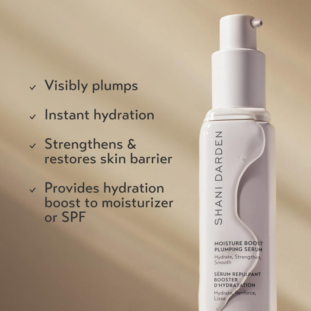 Close-up of the dropper releasing hydrating serum for plump, dewy complexion