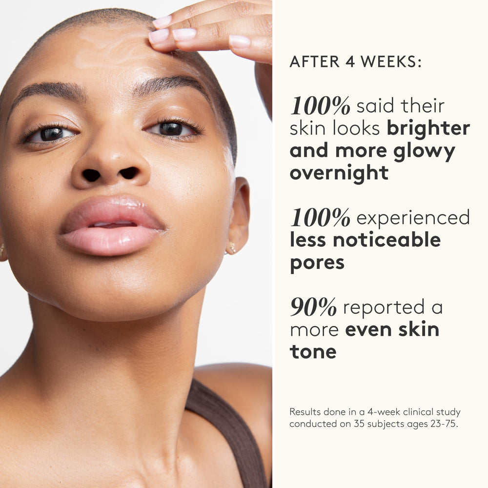 Night application on the face with Shani Darden serum for overnight renewal.