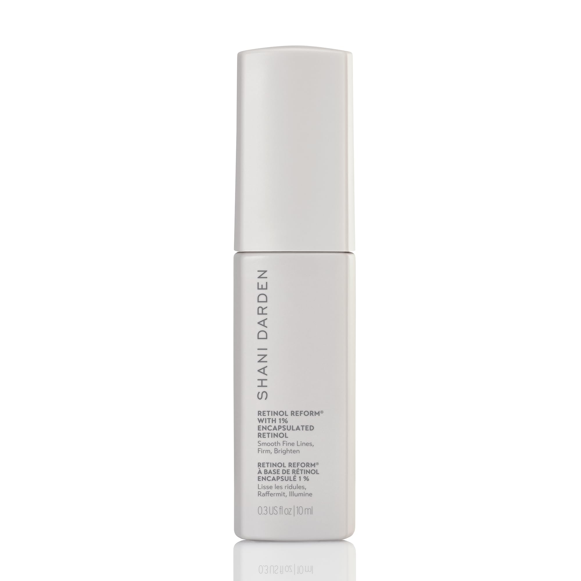 SHANI DARDEN Retinol Reform bottle with pump closeup, for gentle overnight care
