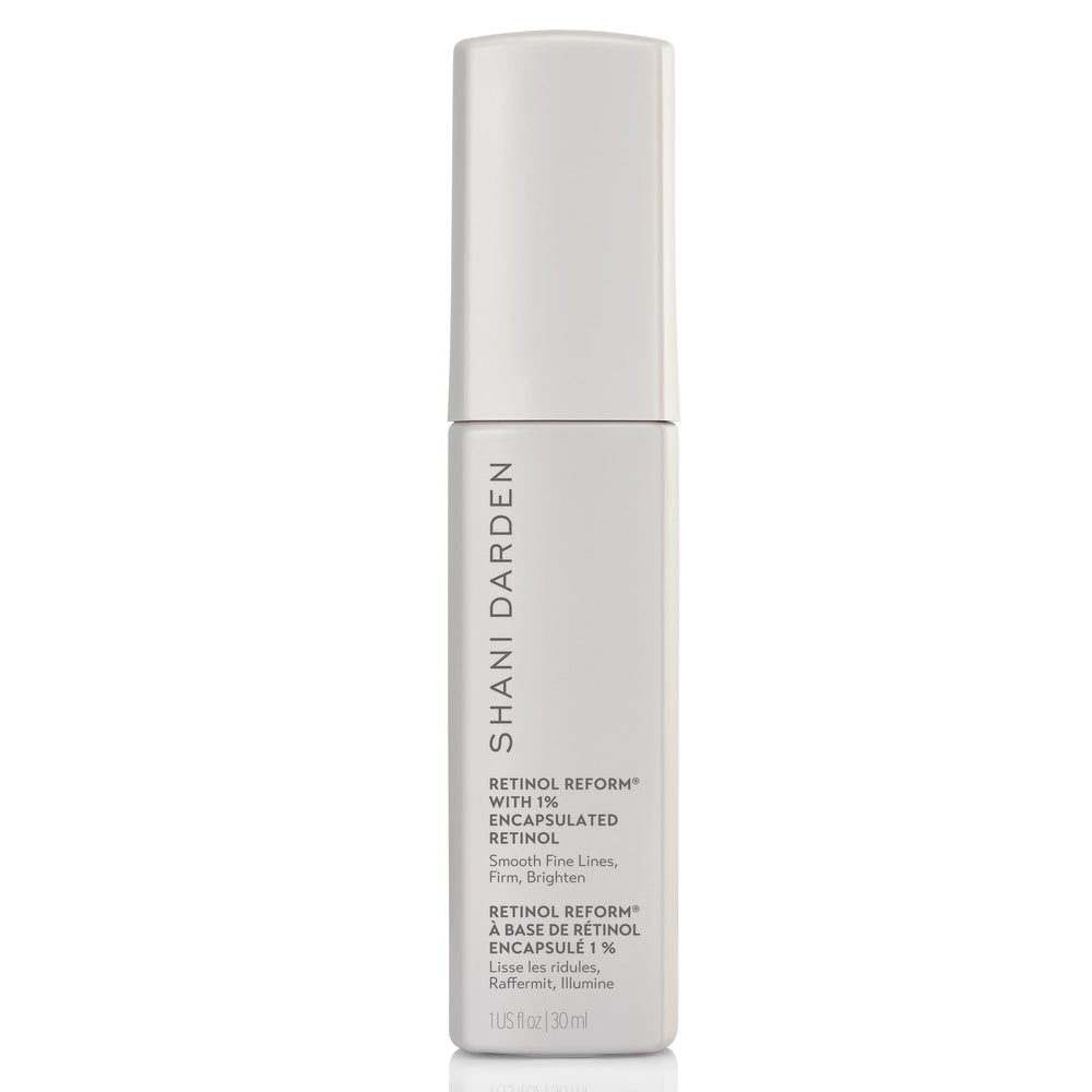 SHANI DARDEN Retinol Reform bottle with pump for controlled night use.