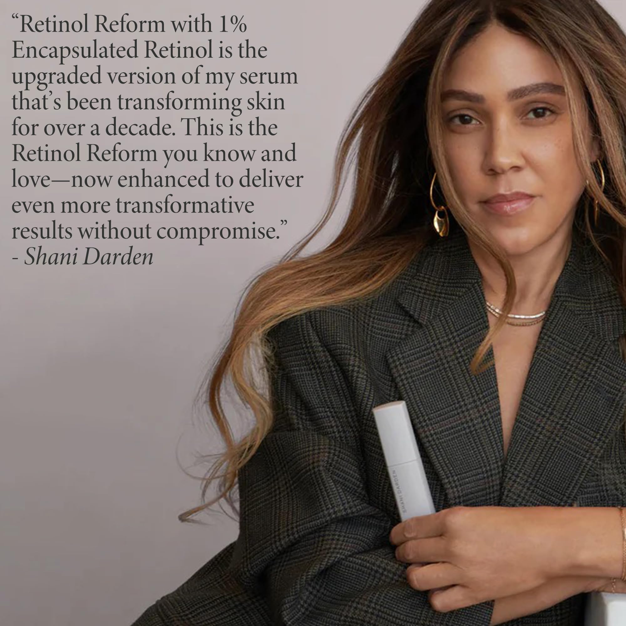 Evening skincare setup signaling gradual texture improvement with retinol.