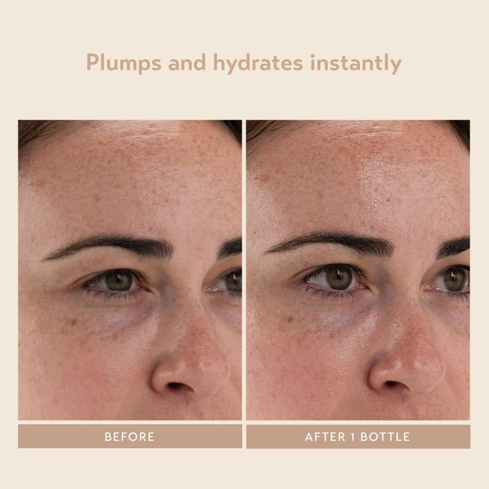 Morning application of SHANI DARDEN Moisture Boost Serum before sunscreen