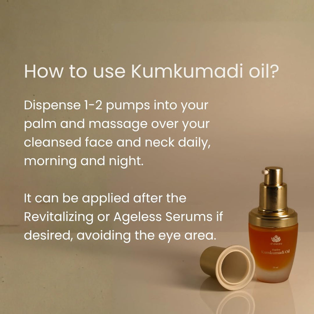 Dry skin care with Kumkumadi Oil nourishing and hydrating