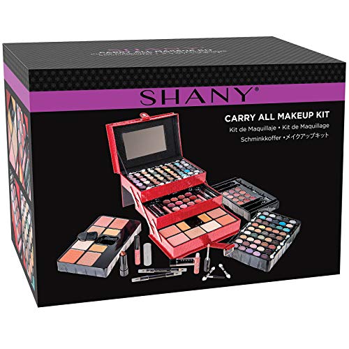 SHANY All In One makeup set open case showing top layer eye shades