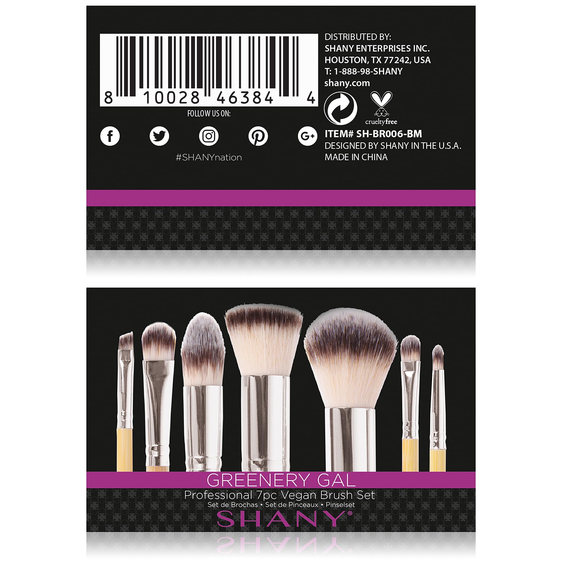 SHANY I Love Bamboo bronzer brush blends bronzer with control