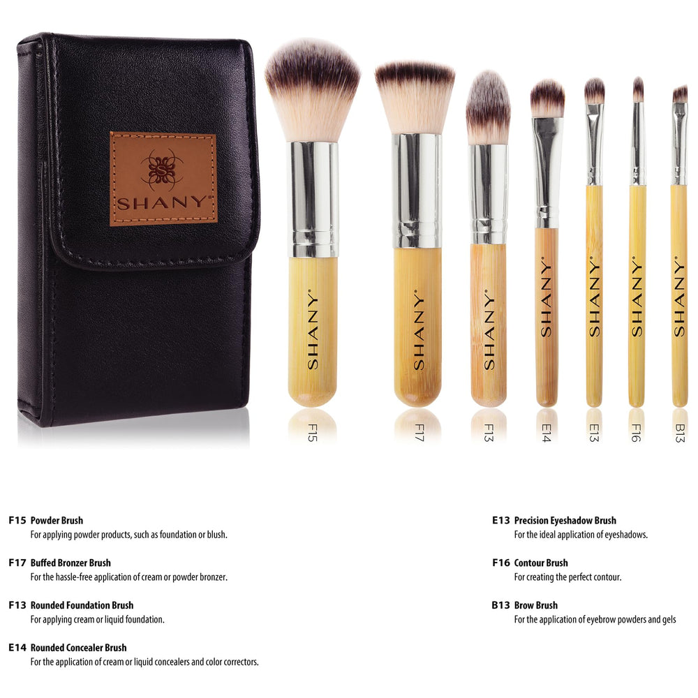 SHANY I Love Bamboo rounded concealer brush for easy spot coverage