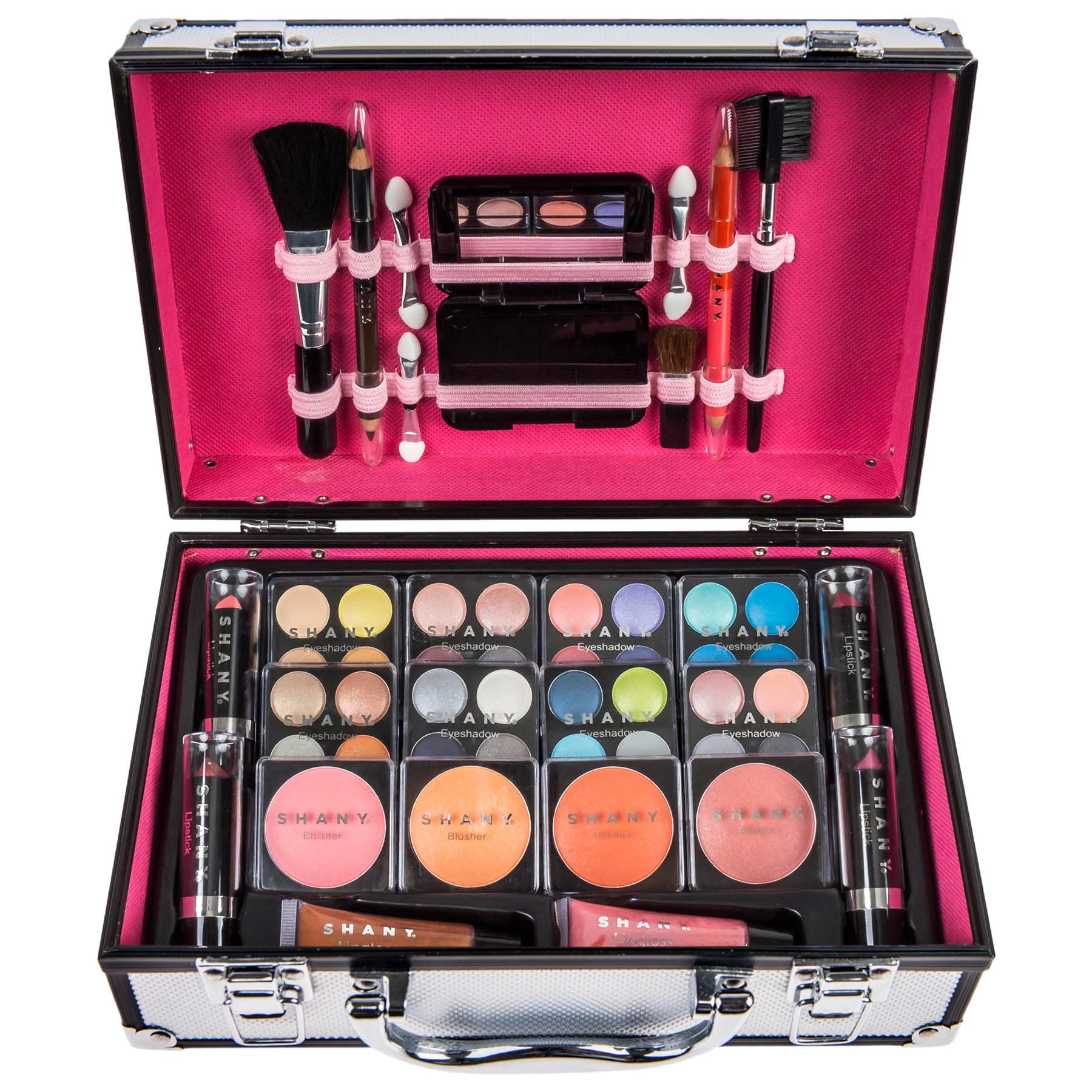 SHANY professional brush set complements the train case for precise application