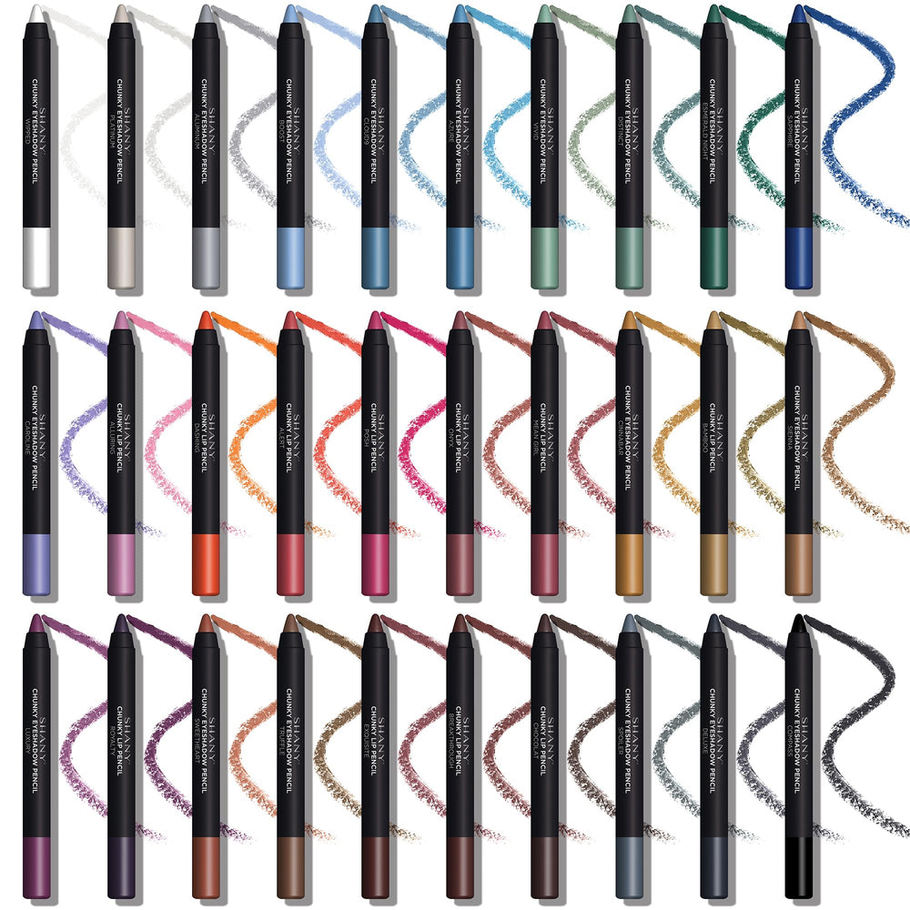 SHANY pencils offer matte and pearl finishes for day to night looks