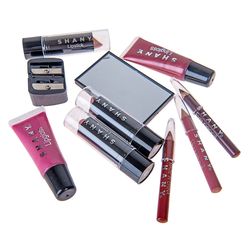 SHANY lip color and gloss duo for finishing touches and color variety.