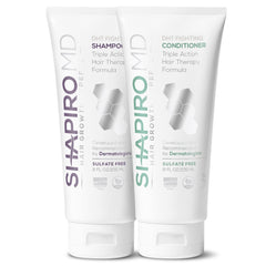 Shapiro MD Hair Growth Shampoo bottle pour promoting healthier hair