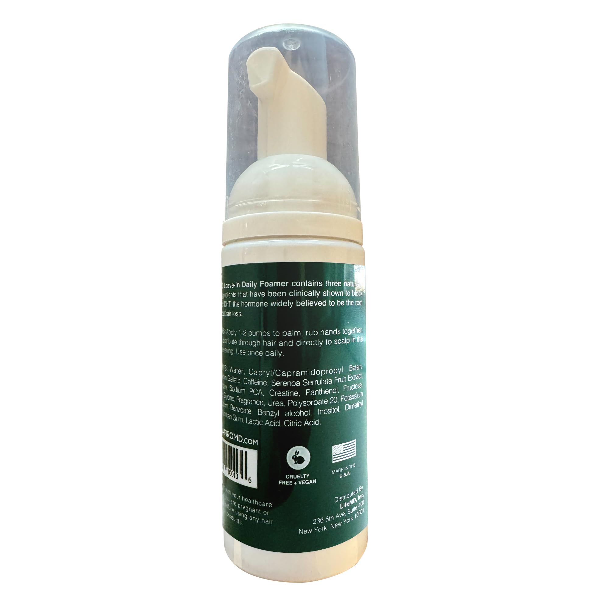 Shapiro MD leave-in daily foam 4 month supply packaging ready for checkout
