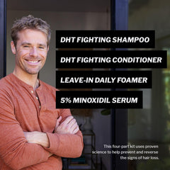 Shapiro MD Regrowth Kit conditioner bottle for smoother, stronger hair.