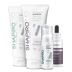 Shapiro MD Regrowth Kit shampoo bottle for a clean, healthy scalp.