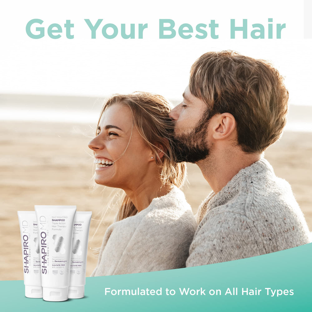 Shapiro MD Hair Growth Shampoo lather demonstrates gentle cleansing for daily use