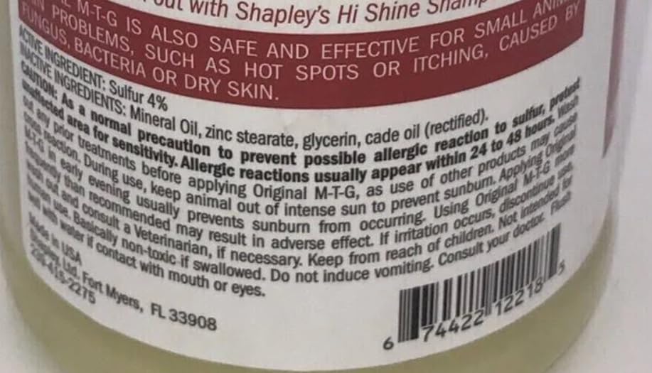 Shapley's Mane and Tail Detangler used for smooth, tangle-free grooming.