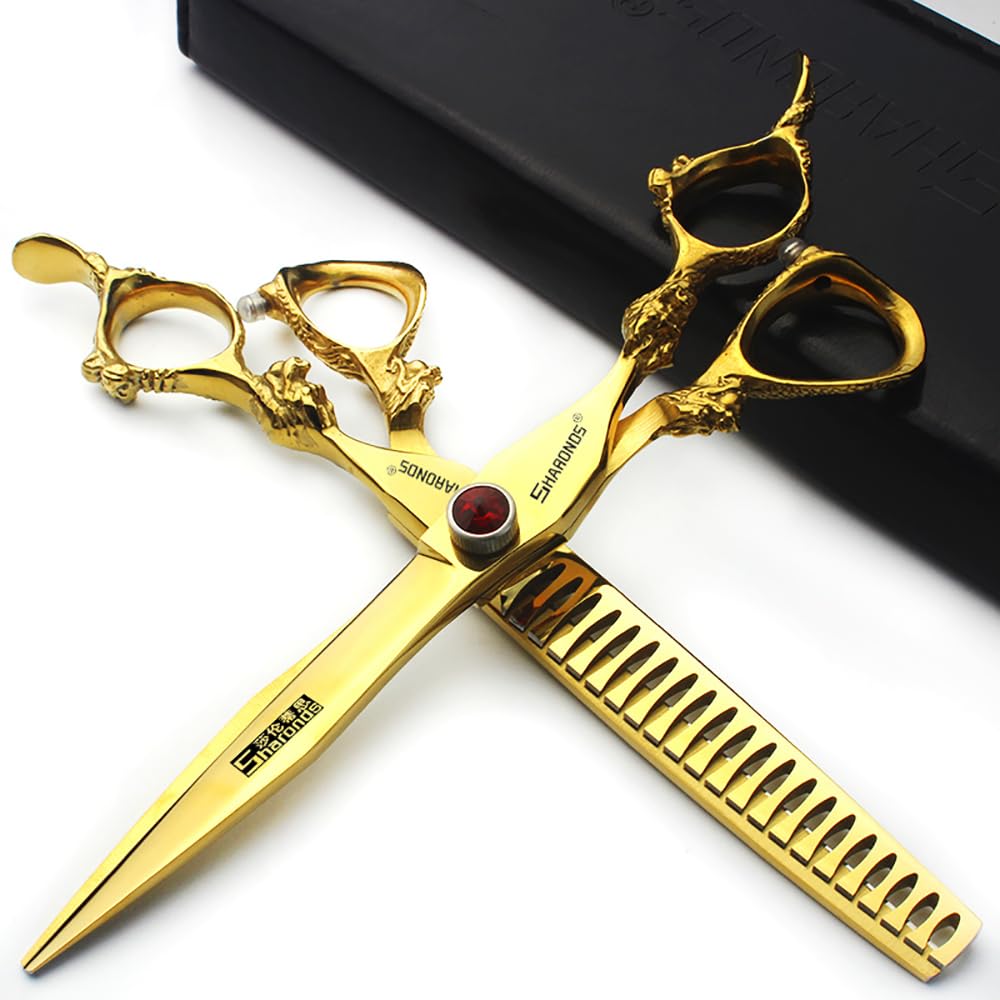 SHARONDS Dragon Shears 7-inch blade close-up for precise, clean cuts.