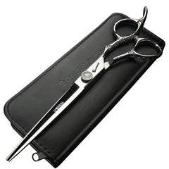 SHARONDS rose-pattern hair scissors for precise cuts with stylish flair