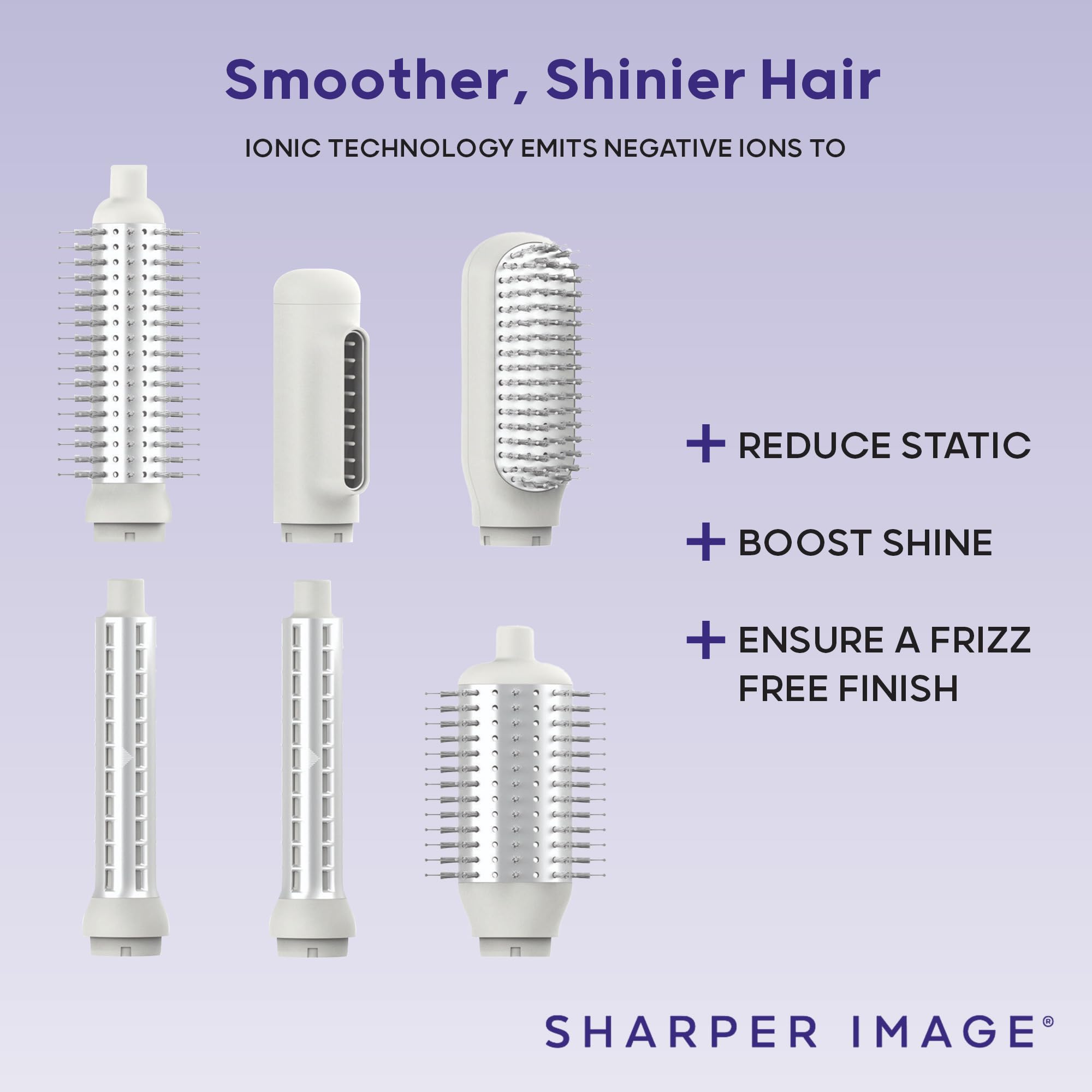 Sharper Image Revel airflow curler left uses gentle airflow to shape curls.