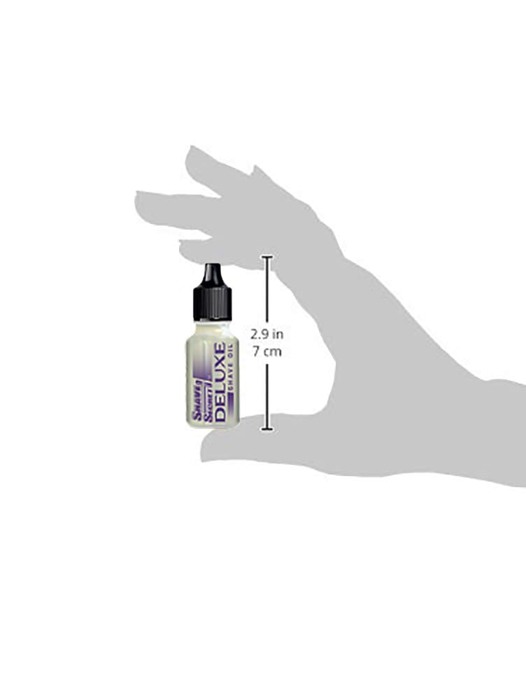 Shave Secret Deluxe Shaving Oil applied on skin for instant absorption and softness.