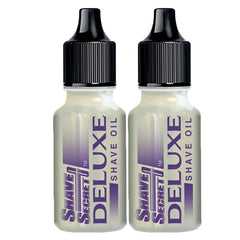 Shave Secret Deluxe Shaving Oil bottle pour for a smooth glide