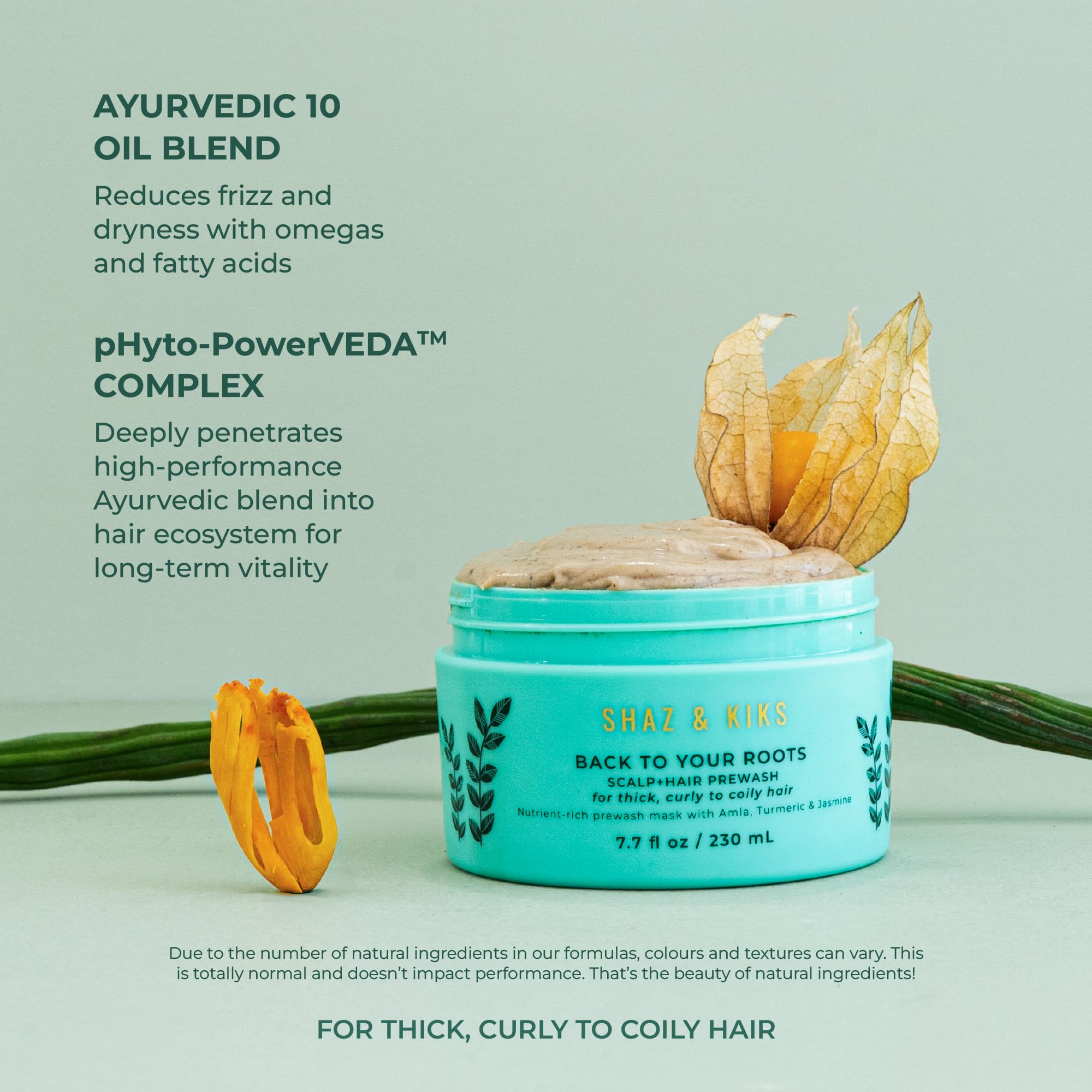 SHAZ & KIKS Essential Prewash Mask scalp-massage invites comfortable detangling.