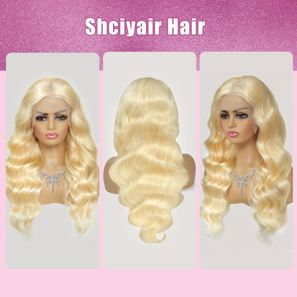 Shciyair 613 wig allows dyeing and straightening for customized looks.