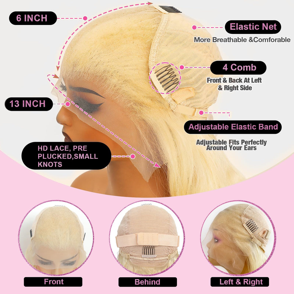 Shciyair pre-plucked baby-hair wig creates natural perimeter and versatile parting.