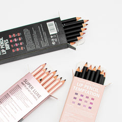 Shcoety retractable lip liner tip close-up highlights precision application.