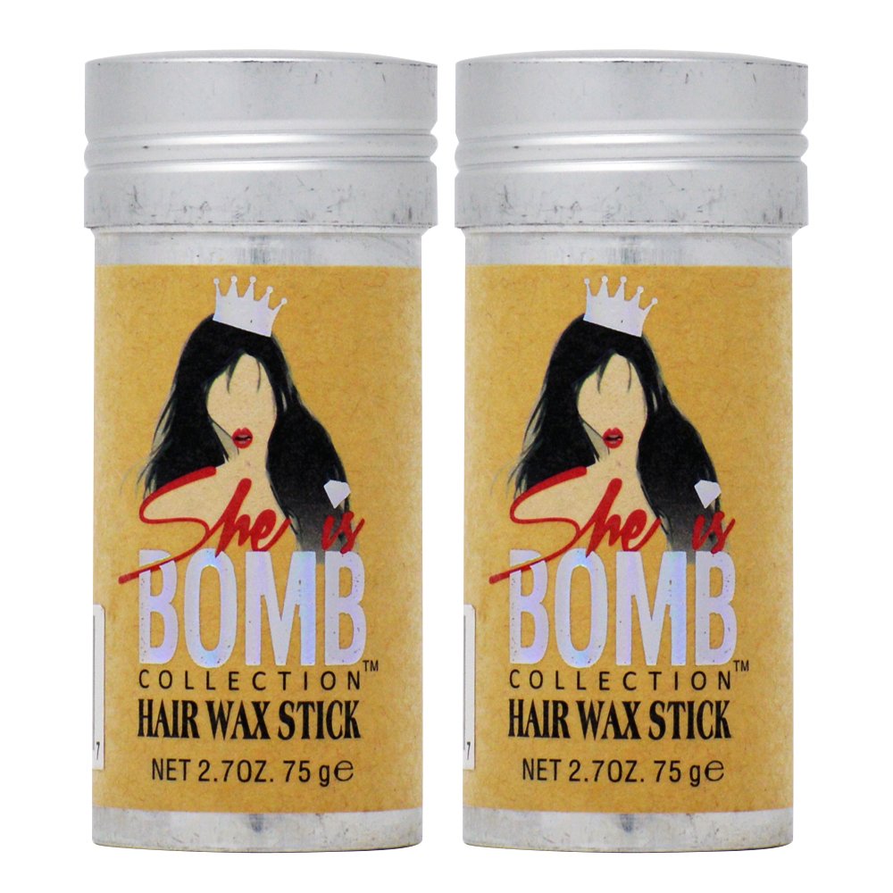 She Is Bomb Collection hair wax stick 2.7 oz for easy styling and flexible hold