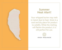 Application on hand showing quick absorption of Shea Radiance P.U.R.E.