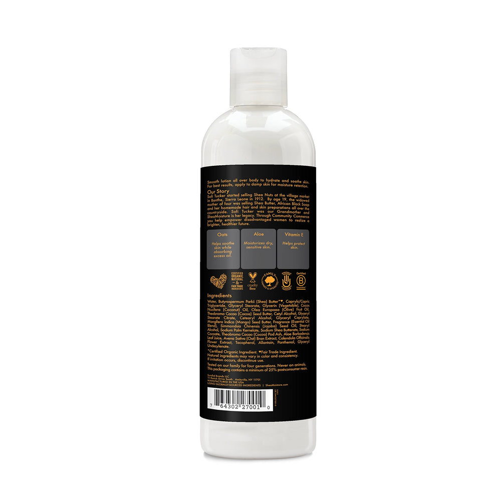 SheaMoisture lotion after shower ready for daily moisture.