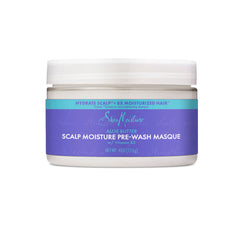 SheaMoisture Aloe Butter Pre-Wash Masque jar closeup for rich hydration