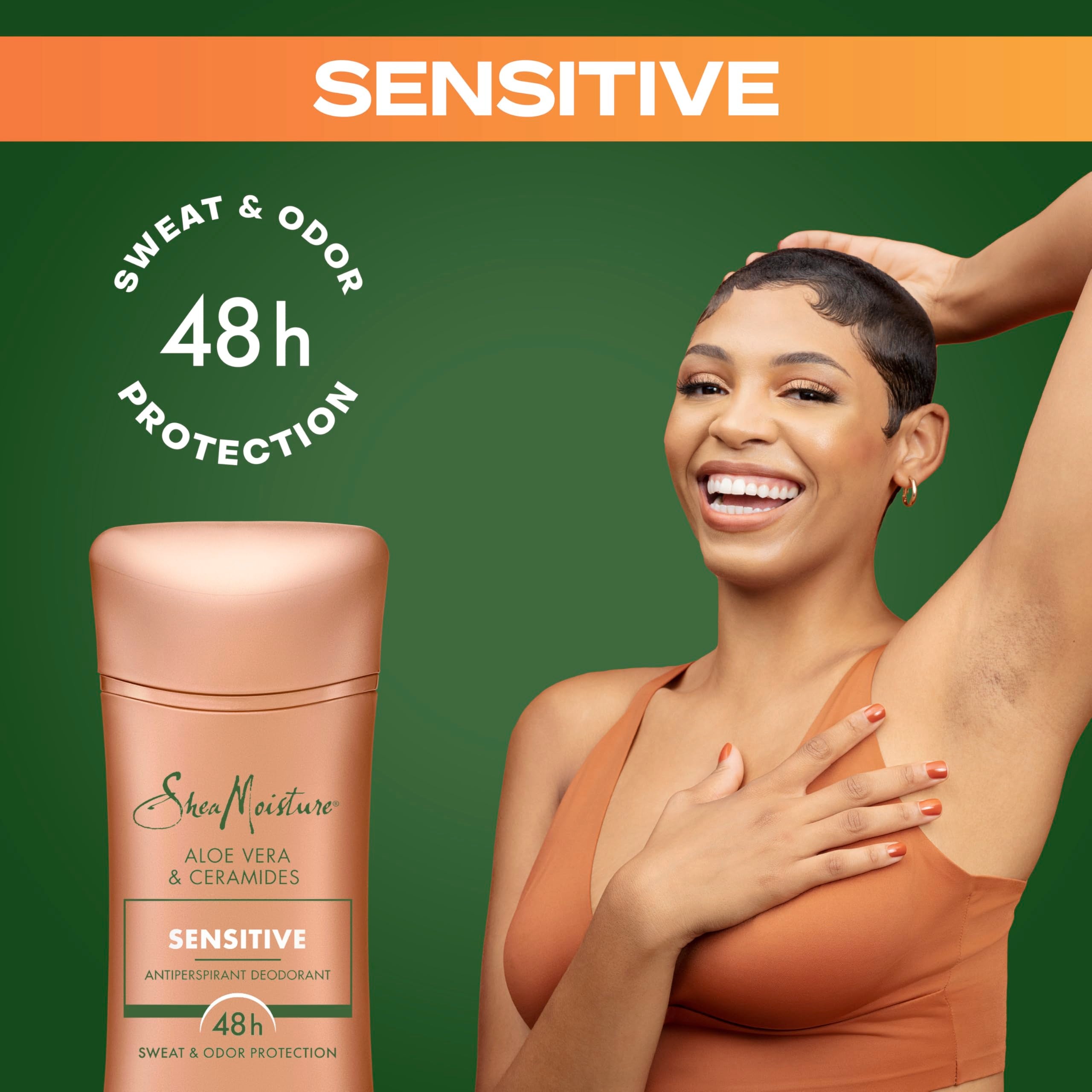 Subtle Aloe fragrance on SheaMoisture antiperspirant stick