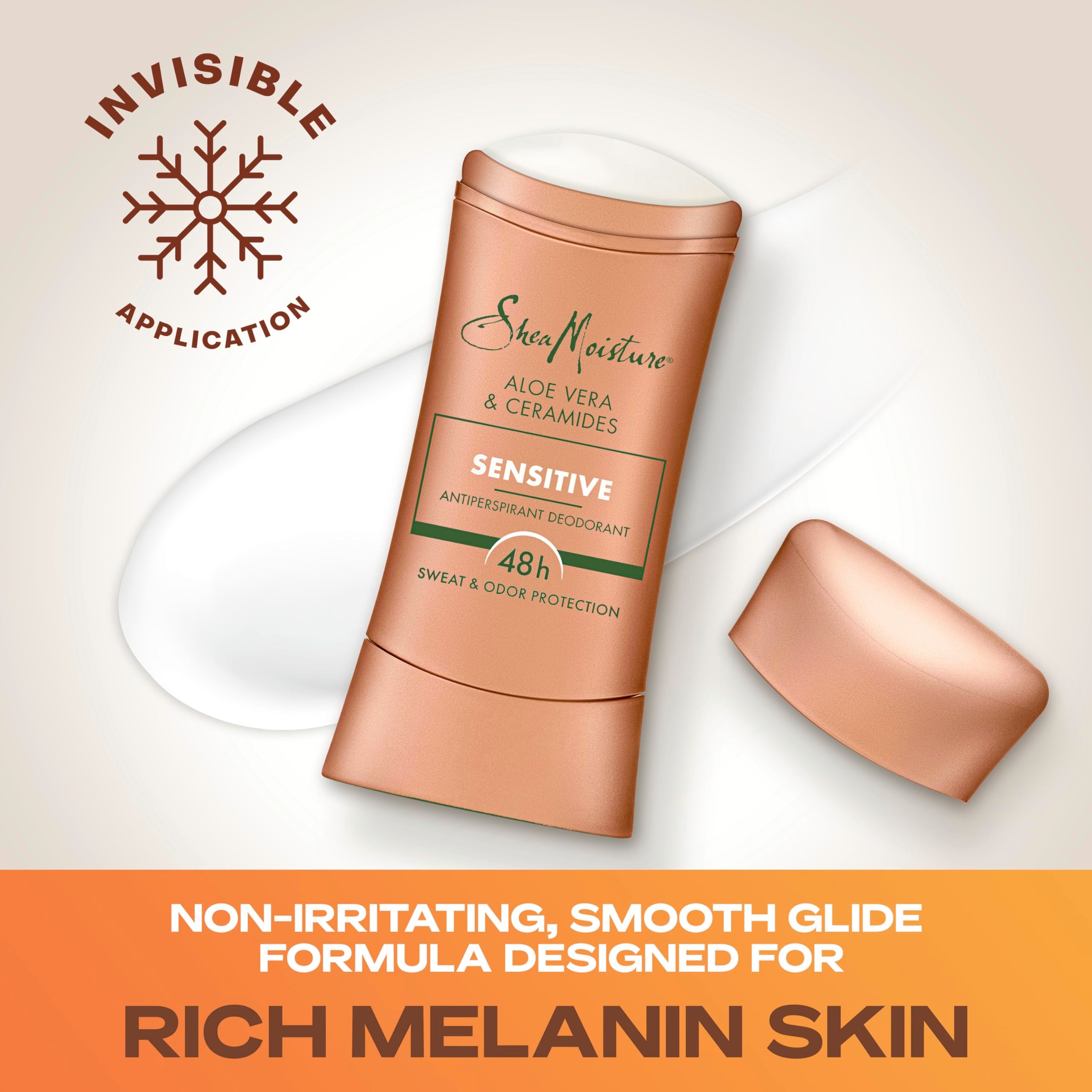 Sheamoisture antiperspirant with Black Dermatologist Approved badge