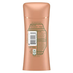 SheaMoisture antiperspirant stick during application highlighting Aloe Vera and Ceramides
