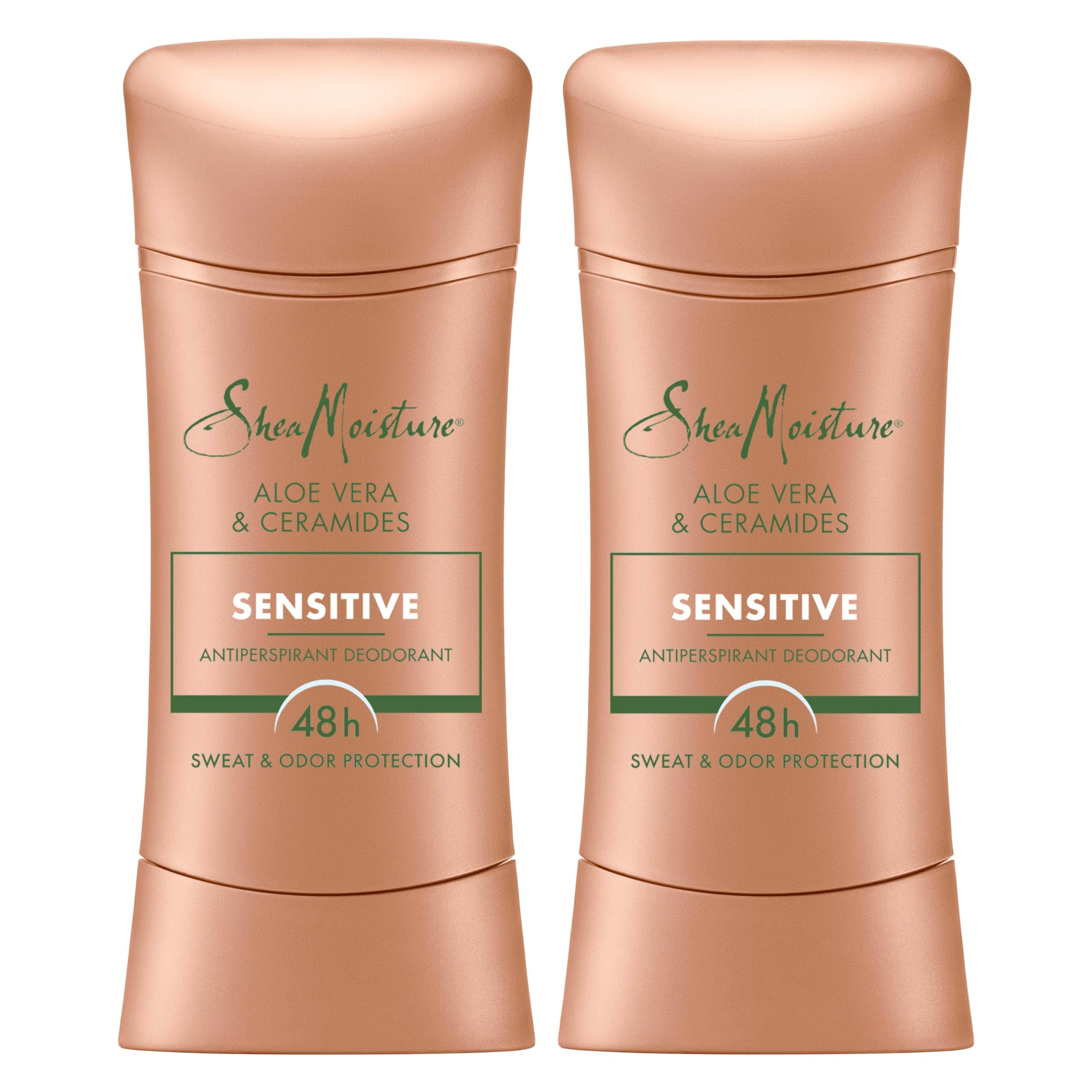 SheaMoisture antiperspirant stick with Aloe Vera packaging close-up for sensitive skin
