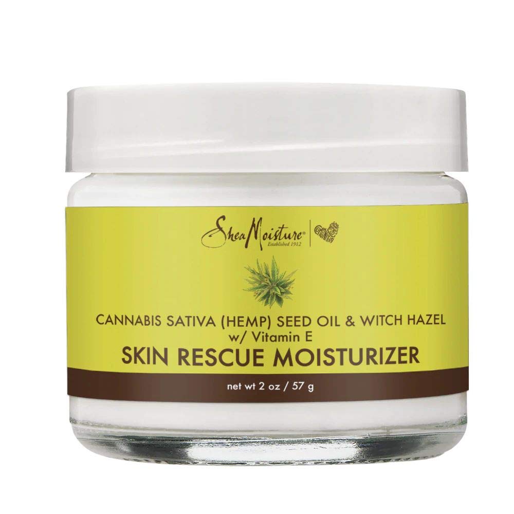 SheaMoisture Cannabis Sativa Hemp Seed Oil & Witch Hazel moisturizer bottle for daily hydration